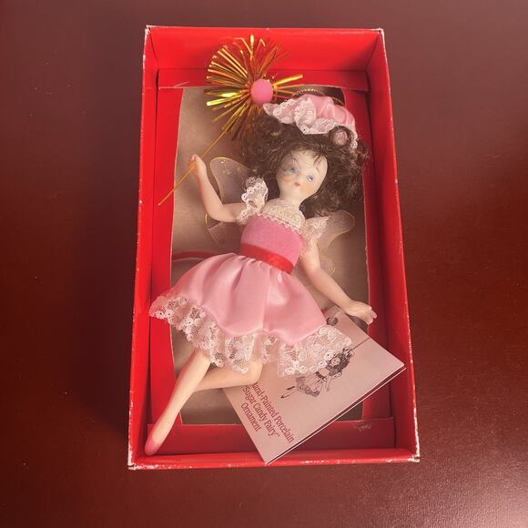 Christmas Ornament Collectors Club Porcelain Jingle Bell & Sugar Candy Fairy Lot - Picture 11 of 16